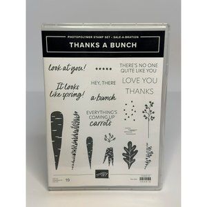 Pre-Used Stampin’ Up! Sale-A-Bration “Thanks A Bunch” Set of 18 Photopolymer